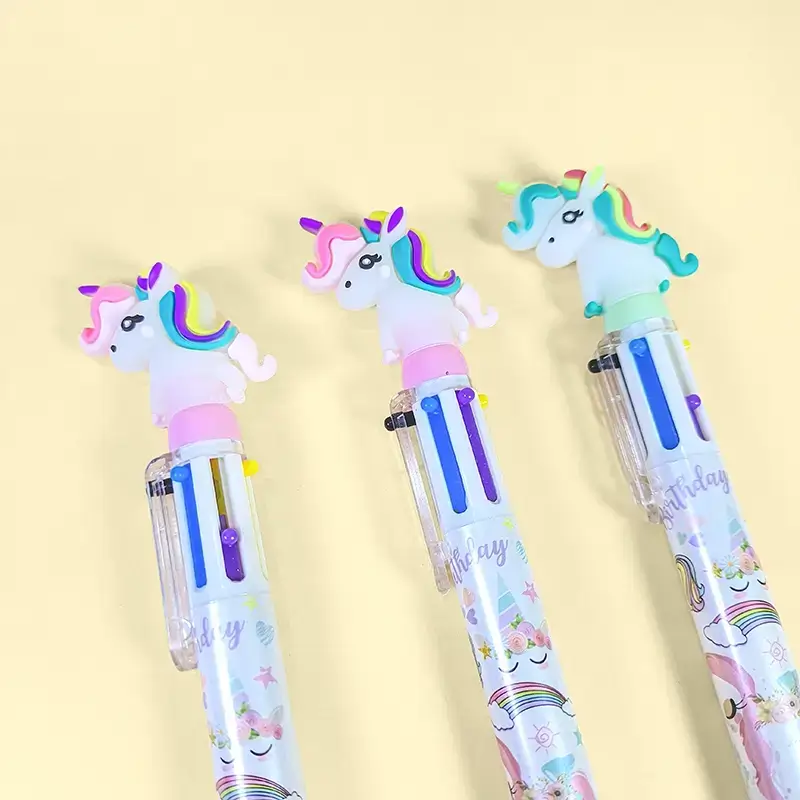 Unicorn Theme 6 in 1 Color Pen