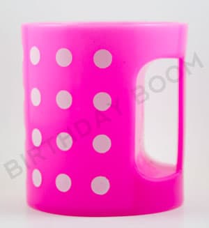 Dotted Plastic Mug (Pink)