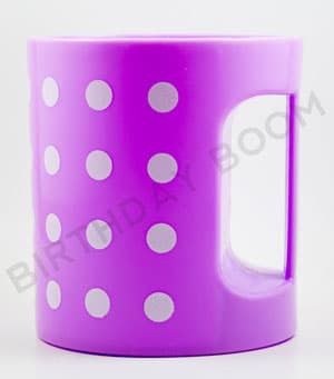 Dotted Plastic Mug (Light Voilet)