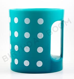 Dotted Plastic Mug (turquoise)
