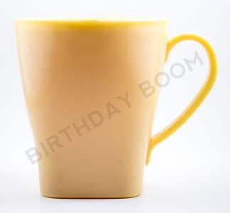 Creamy Yellow Plastic Mug