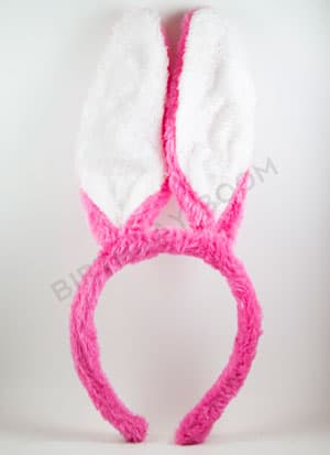 Rabbit Head Band (Dark Pink)