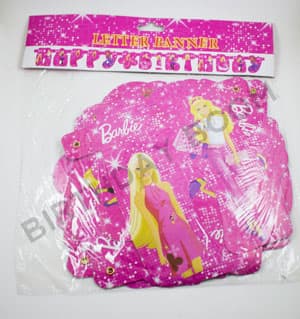 Barbie Girl Happy Birthday Banner