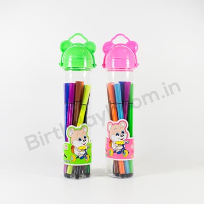Color Sketch Pen Set (Pink + Green Holders)