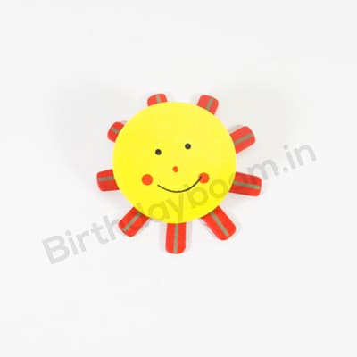 Cartoon Wooden Magnet Clip (Smiley)