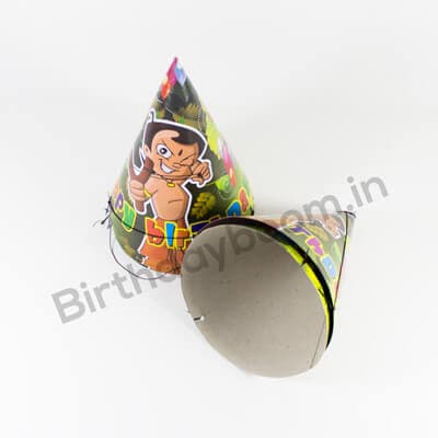 Chota Bheem Theme Paper Cap  (Small Size)