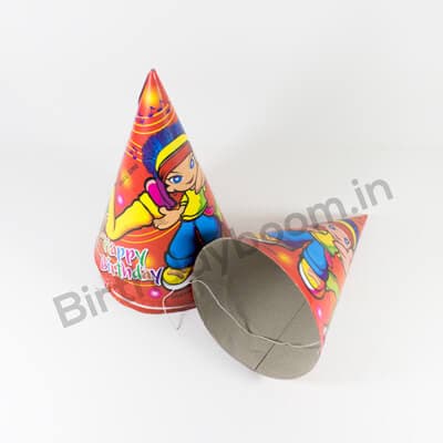 Red Theme Paper Cap (Big Size)