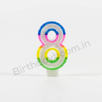 8 Number Candle
