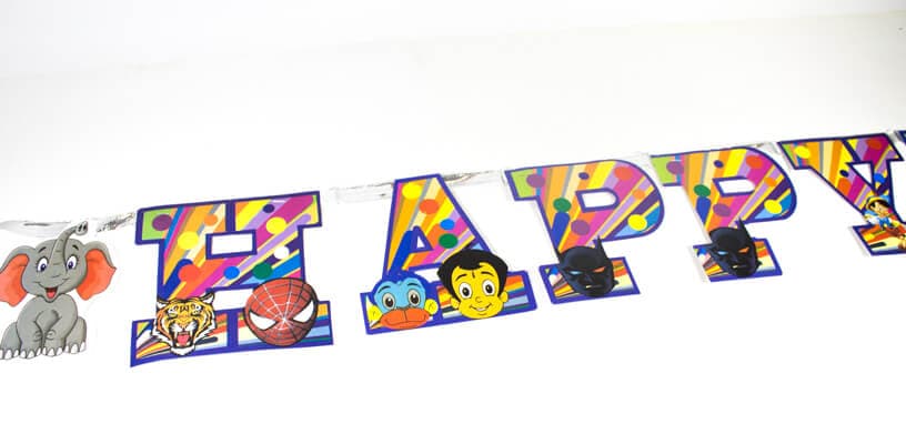 Regular Happy Birthday Banner (Elephant)