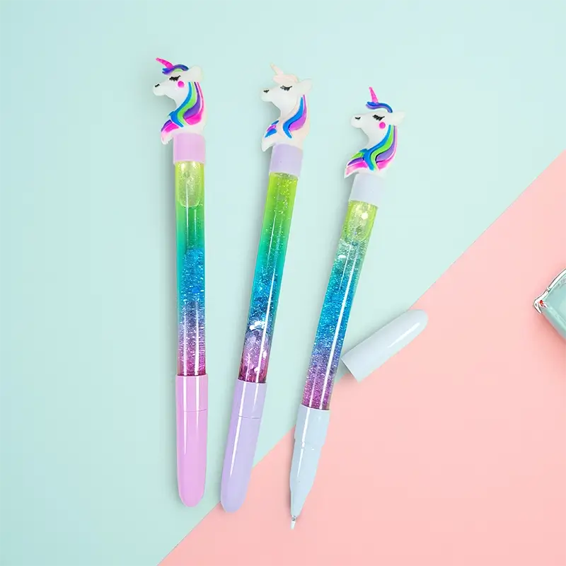 Unicorn Liquid  Glitter Gel Pen