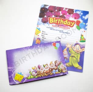Birthday Party Invitation Card Set (Old Man)