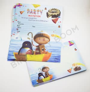 Birthday Party Invitation Card (Little Boy)